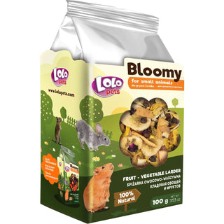 Bloomy frukt- och grönsaksblandning för gnagare och kaniner