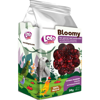 Bloomy Fågelmat Cranberry för Papegojor & Exotiska Fåglar 4-pack